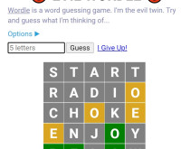 Play Evil Wordle now!