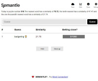 Play Semantle now!