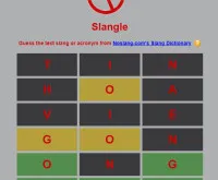Play Slangle now!