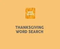 Thanksgiving Word Search