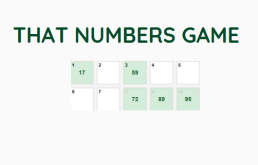 That Numbers Game