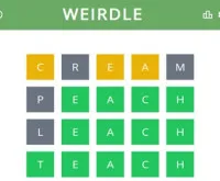 Play Weirdle now!