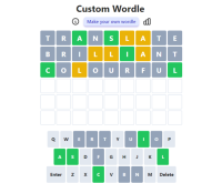 Play Custom Wordle now!